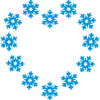 snowflakes heart