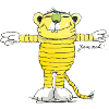Janosch Tiger Pose