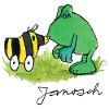 Janosch Frosch Tigerente Kuss