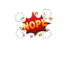 Nope comic speech bubble