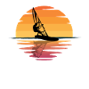 Windsurfing sunset windsurfer
