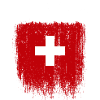 Swiss Flag Brushstroke Crest