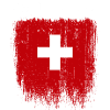 Grunge Switzerland Flag Cross