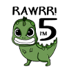 5th Birthday Dinosaur - 5th Grade Gift