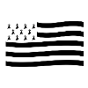 Breton flag symbol Brittany gift