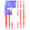Cadeau de drapeau USA moto