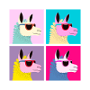 Pop-Art - Llama With Sunglasses