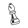 Chess piece bishop white