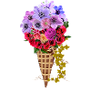 Blumen Eistüte Bouquet