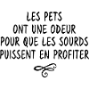 les pets ont une odeur