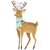 Noël cerf cerf cerf brun
