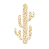 Cactus design with leo print