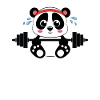 Kawaii Panda Workout Barbell