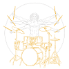 Drums Da Vinci - Drummer Rock Gift
