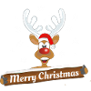 Rudolph Reindeer Merry Christmas