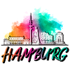 Hamburg Germany Skyline Lettering Lettering