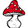 Berlin street art mushroom