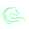 Rennpferd - Tier - Pferd - Logo