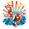 Koi carp goldfish Japan