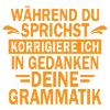 Lehrer Grammatik Spruch Beruf Geschenk