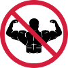 No muscles shield
