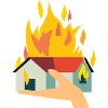 Incendie incendie incendie maison