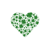 Heart shamrock