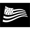 Breton flag in the wind