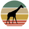 Retro Giraffe Print