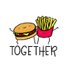 Burger et frites ensemble imprimer