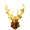 Deer head gold
