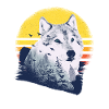 Wolf motif nature wolves