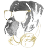 DJ Boxer Dog Bling