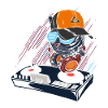 DJ Cat at the party