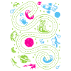 Outer Space Car Track Kids