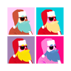 Pop-Art – Santa Claus With Sunglasses