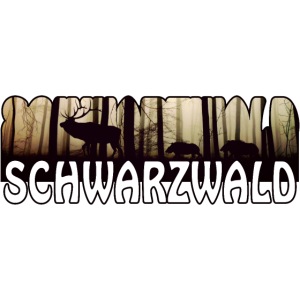 SCHWARZWALD - Hirsch mit zwei Wildschweinen