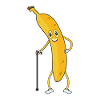 Old banana grandpa pensioner