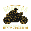 Jeg er en bikerfarfar - motorcykel bedstefar humor