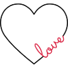Love heart frame