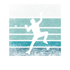 Climbing retro silhouette