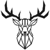 Minimalistic - Deer / Hirsch