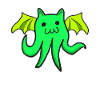 Cathulu simpatico gatto kawaii Cthulhu