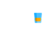 Half-filled glass