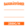 Baugeräteführer Baggerfahrer - Stundenlohn