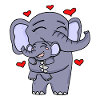 Éléphant mignon