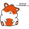 doux hamster au sommeil