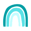 Turquoise rainbow
