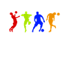 Football Footballer Silhouettes Playing Football