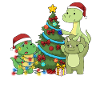 Dinosaur Shirt Kids Christmas Brachiosaurus